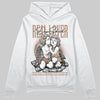 Jordan 4 Retro Cozy Girl DopeSkill Hoodie Sweatshirt Real Lover Graphic Streetwear - White