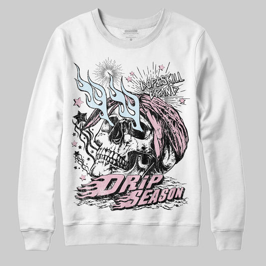 Jordan 5 OG “35th Anniversary” DopeSkill Sweatshirt Drip Season Graphic Streetwear - White