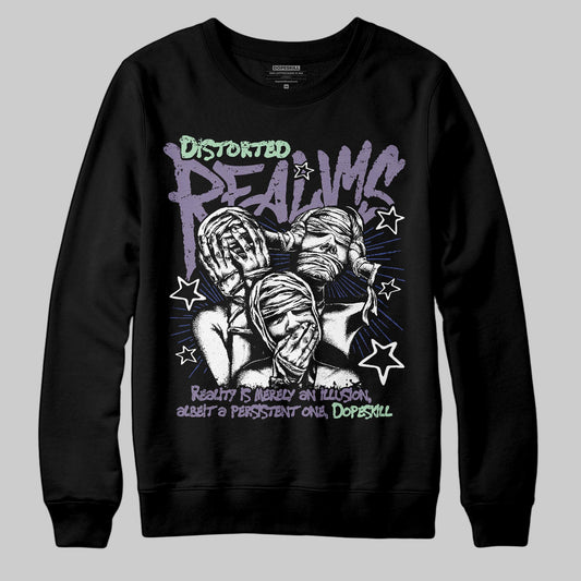 Jordan 1 Retro Low OG Zion Williamson Voodoo Alternate DopeSkill Sweatshirt Distorted Realms Graphic Streetwear - Black