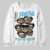 Jordan 1 High OG “UNC” Reimagined DopeSkill Sweatshirt The Mouth With No Droughts Graphic Streetwear - White