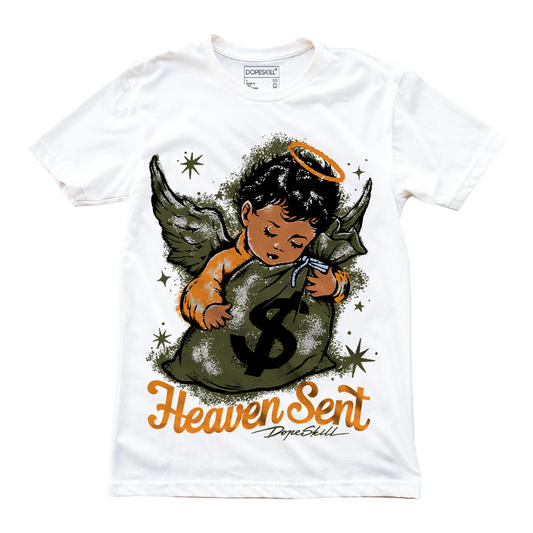 Jordan 5 "Olive" DopeSkill T-Shirt Heaven Sent Graphic Streetwear - White 