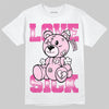 Dunk Low GS 'Triple Pink' DopeSkill T-Shirt Love Sick Graphic Streetwear - White
