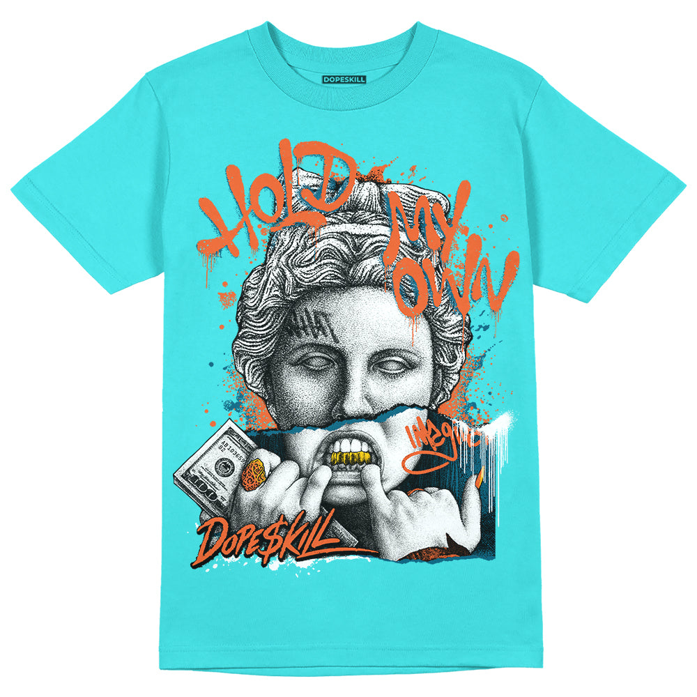 Dunk Low “Miami Dolphins” DopeSkill Tahiti Blue T-shirt Hold My Own Graphic Streetwear