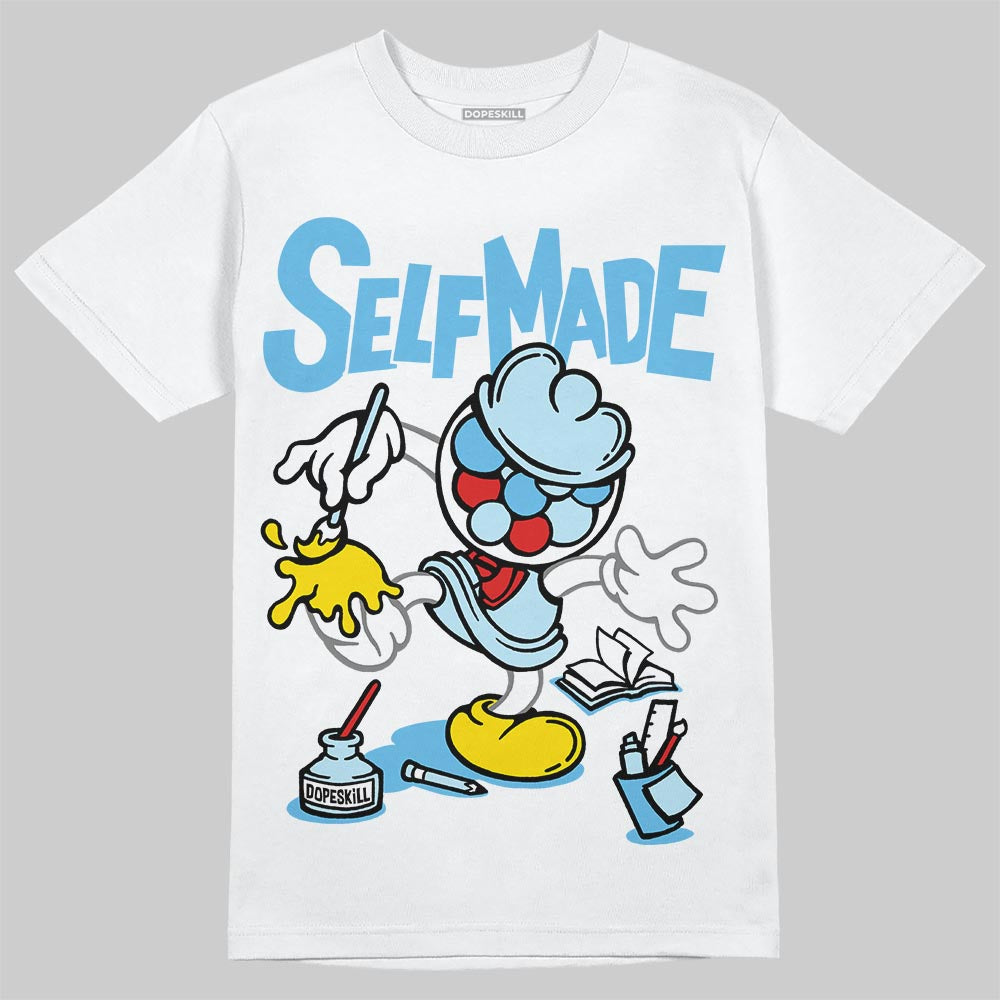 Jordan 11 Retro Legend Blue DopeSkill T-Shirt Self Made Graphic Streetwear - White