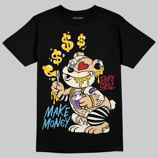 Jordan 17 Retro Low SP Infinite Archives DopeSkill T-Shirt Make Money Graphic Streetwear - Black