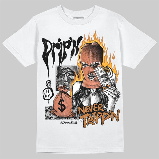 Jordan 14 Golf "US Open" DopeSkill T-Shirt Drip'n Never Tripp'n Graphic Streetwear - White
