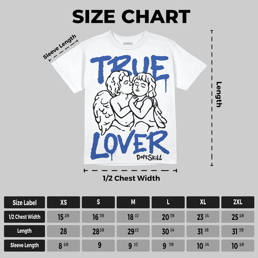 Royal Blue Collection DopeSkill Oversize Print T-Shirt True Lover Graphic