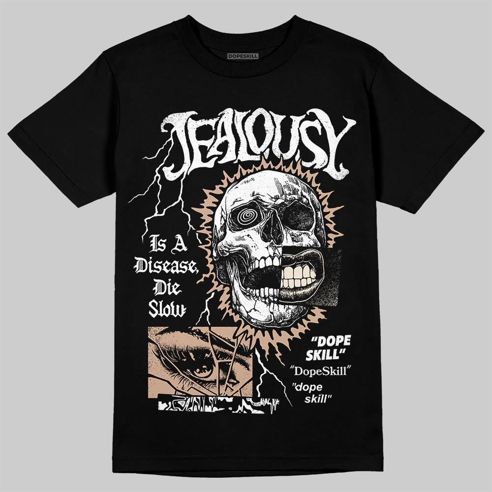 Jordan 4 Retro Cozy Girl DopeSkill T-Shirt Jealousy Graphic Streetwear - Black