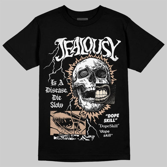 Jordan 4 Retro Cozy Girl DopeSkill T-Shirt Jealousy Graphic Streetwear - Black