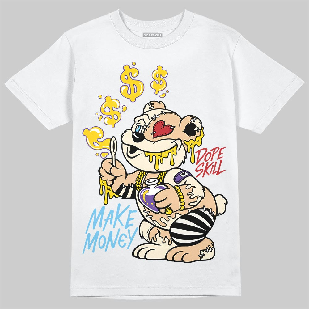 Jordan 17 Retro Low SP Infinite Archives DopeSkill T-Shirt Make Money Graphic Streetwear - White