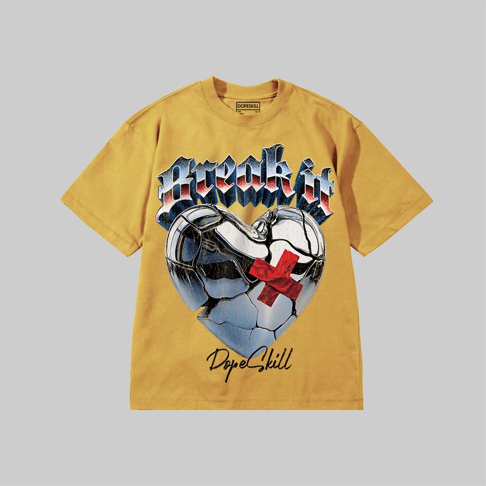 Break It DopeSkill Premium T-shirt Streetwear - Mustard