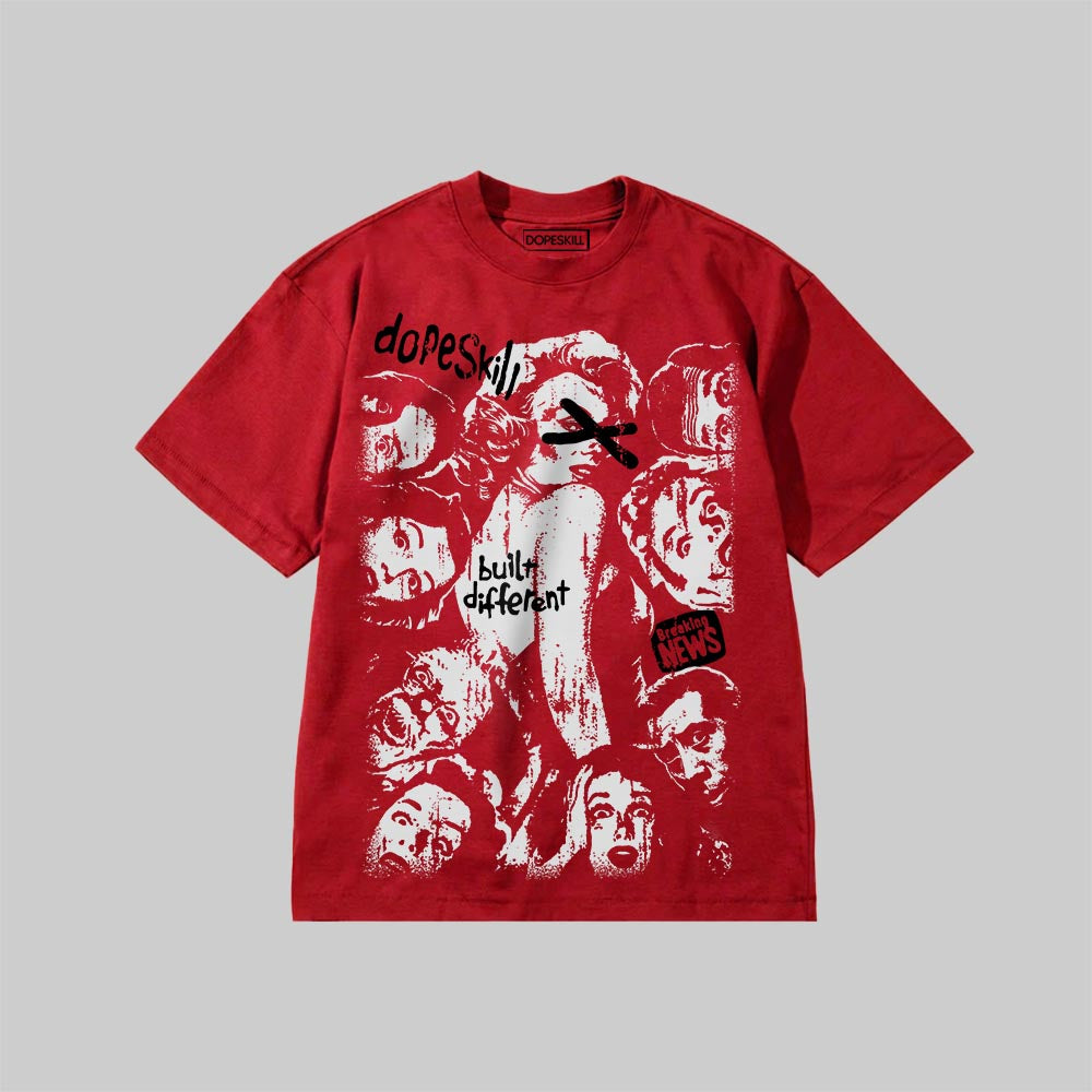 Built Different DopeSkill Premium T-shirt Streetwear - red