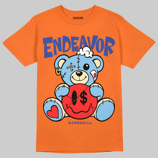 Orange, Black and White Sneakers DopeSkill T-Shirt Endeavor Graphic Streetwear - Orange