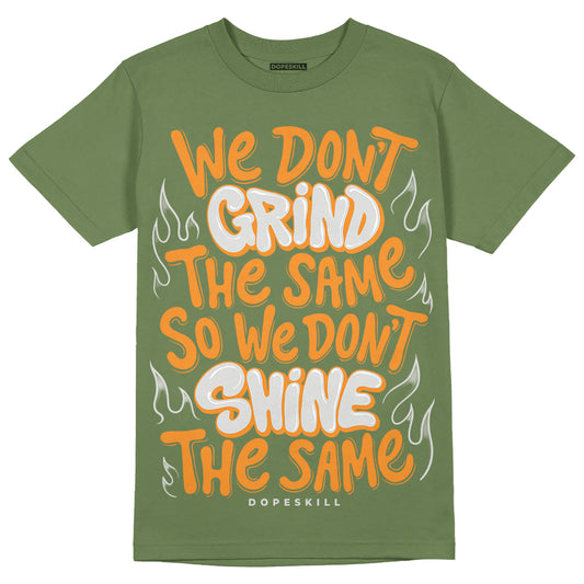 Jordan 5 "Olive" DopeSkill Olive T-shirt Grind Shine Graphic Streetwear
