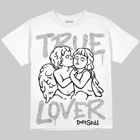 Jordan 4 OG “White Cement” DopeSkill Oversize Print T-Shirt True Lover Graphic Streetwear