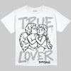 Jordan 4 OG “White Cement” DopeSkill Oversize Print T-Shirt True Lover Graphic Streetwear