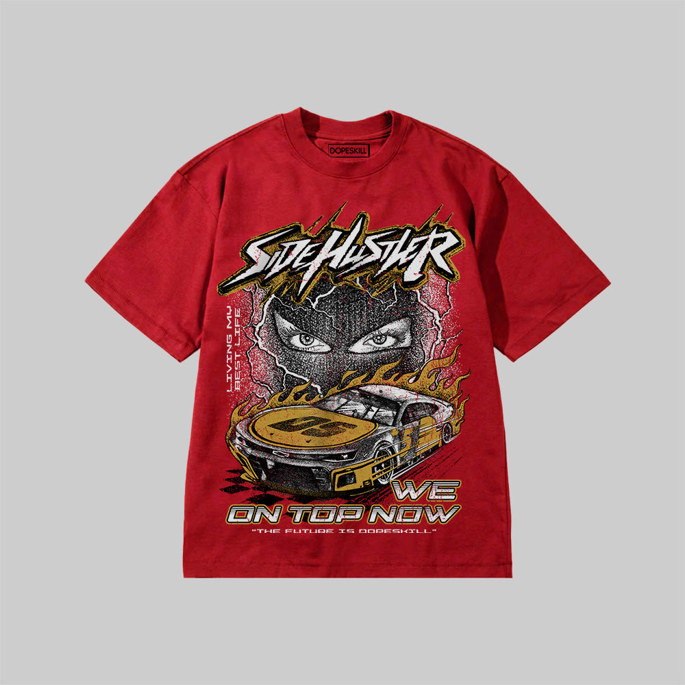 New Side Hustler DopeSkill Premium T-shirt Streetwear - Red