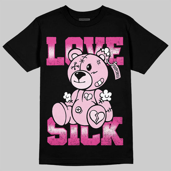 Dunk Low GS 'Triple Pink' DopeSkill T-Shirt Love Sick Graphic Streetwear - black