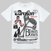 Jordan 4 OG “White Cement” DopeSkill T-Shirt Broken Bones Graphic Streetwear - White