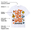 Orange Black White DopeSkill T-Shirt Let 'em Hate Graphic