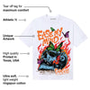 Orange Black White DopeSkill T-Shirt Ease My Mind Graphic