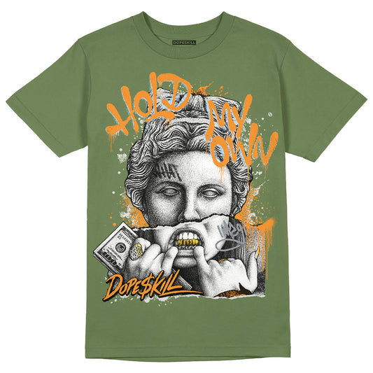 Jordan 5 "Olive" DopeSkill Olive T-shirt Hold My Own Graphic Streetwear