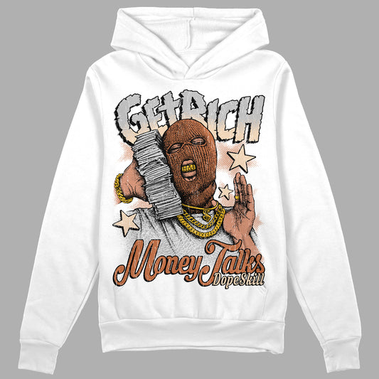 Jordan 3 Craft “Ivory” DopeSkill Hoodie Sweatshirt Get Rich Graphic Streetwear - WHite 