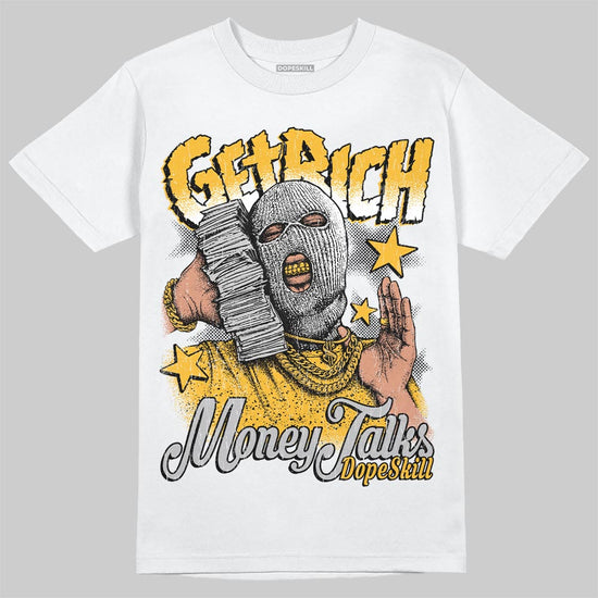 Jordan 5 'Tokyo' DopeSkill T-Shirt Get Rich Graphic Streetwear - White