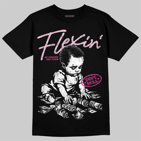Dunk Low GS 'Triple Pink' DopeSkill T-Shirt Flexin' Graphic Streetwear - Black