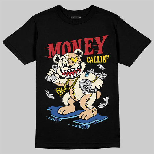 Jordan 17 Retro Low SP Infinite Archives DopeSkill T-Shirt Money Callin' Graphic Streetwear - Black