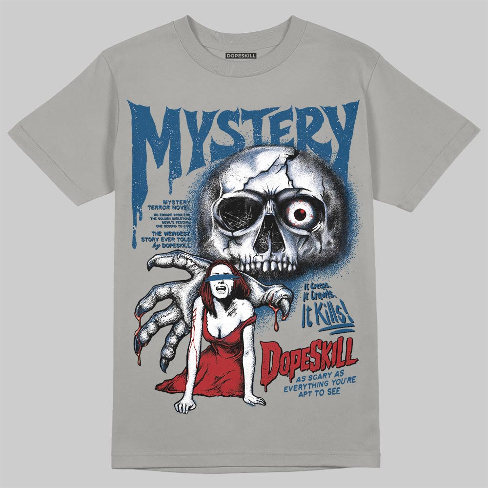 Jordan 12 Retro French Blue (2025) DopeSkill T-Shirt Mystery Ghostly Grasp Graphic Streetwear - Gravel