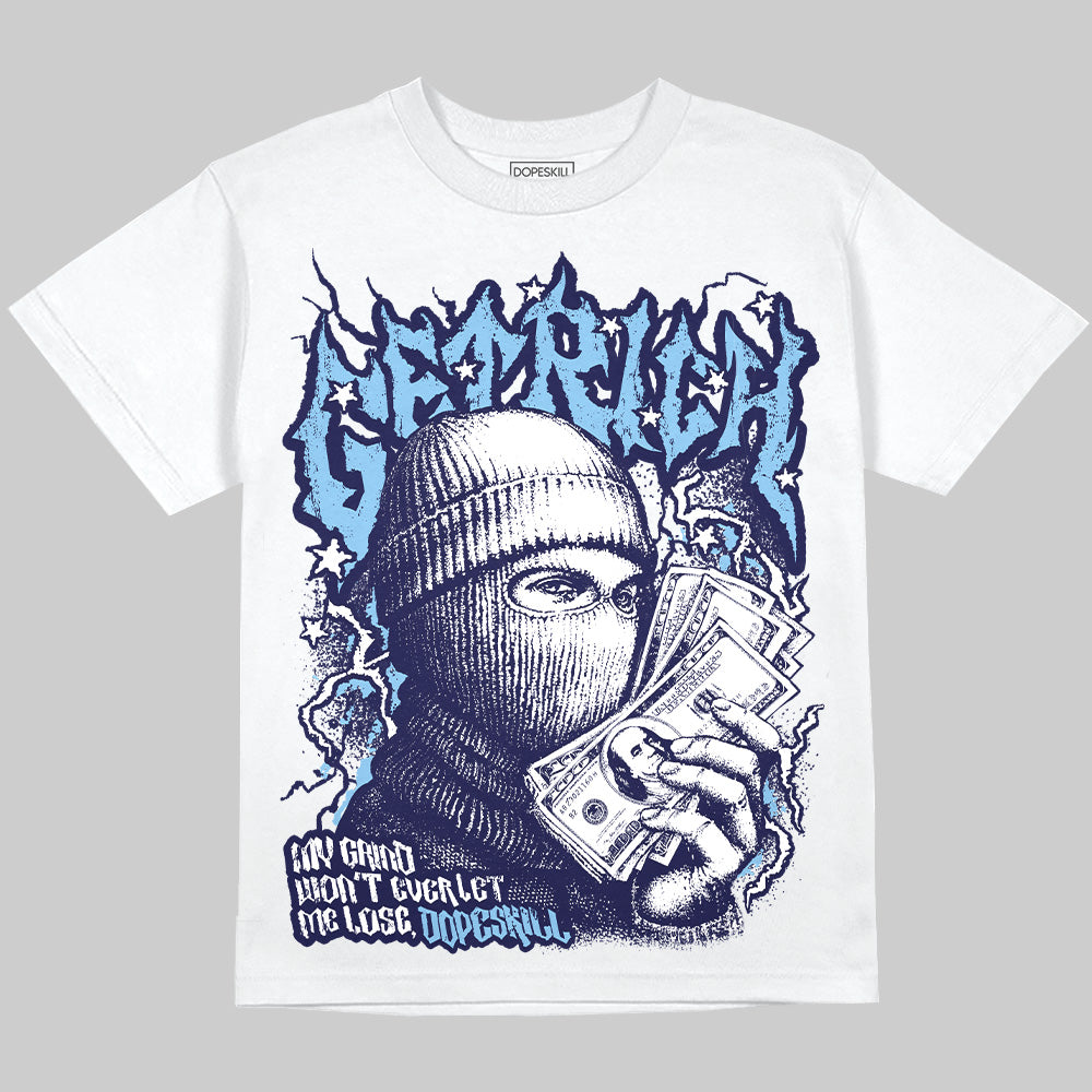 University Blue Sneakers DopeSkill Oversize Print T-Shirt Wealthy Graphic Streetwear