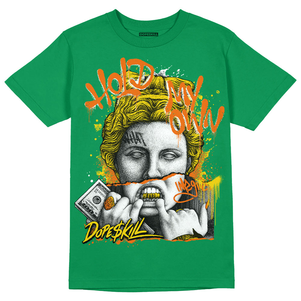 Green Sneakers DopeSkill Green T-shirt Hold My Own Graphic Streetwear