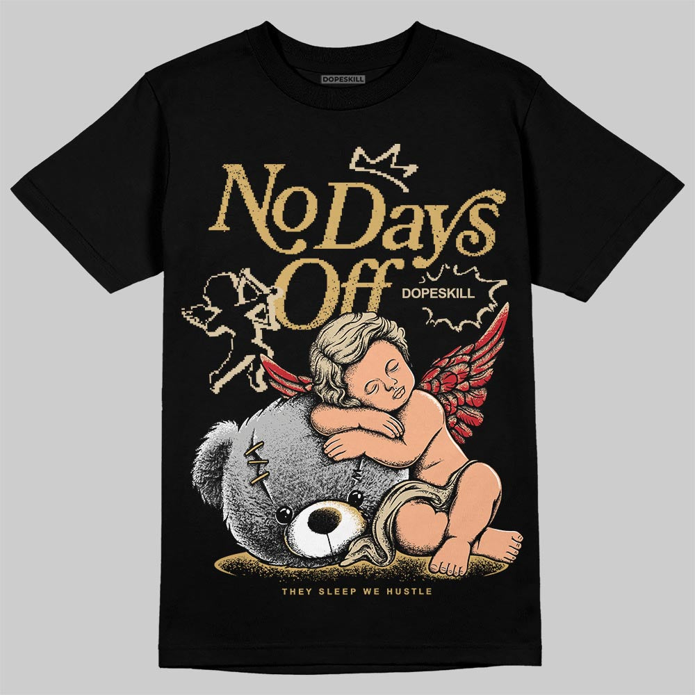 Jordan 4 Retro “Pizza” DopeSkill T-Shirt New No Days Off Graphic Streetwear - Black
