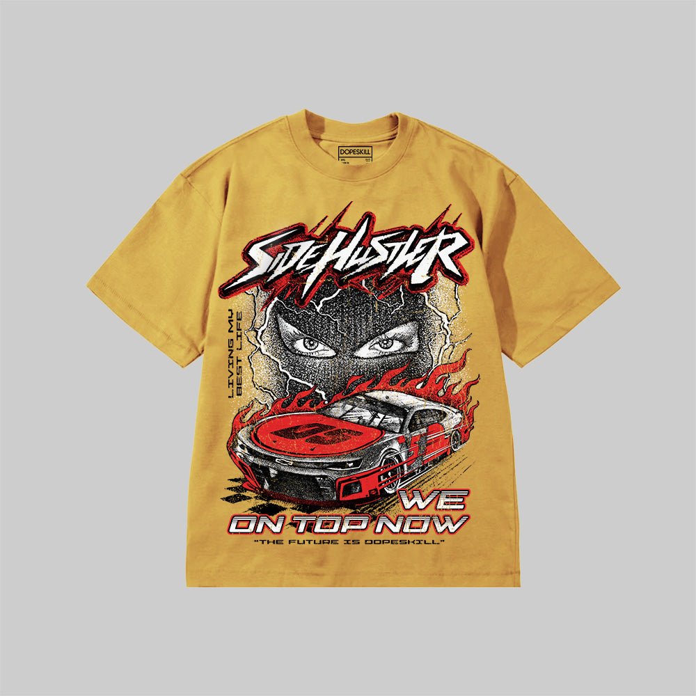 New Side Hustler DopeSkill Premium T-shirt Streetwear - Mustard