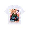 Orange, Black and White Sneakers DopeSkill T-Shirt Ease My Mind Graphic Streetwear - White
