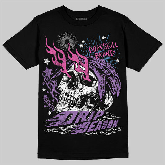 PURPLE Sneakers DopeSkill T-Shirt Drip Season Graphic Streetwear - Black
