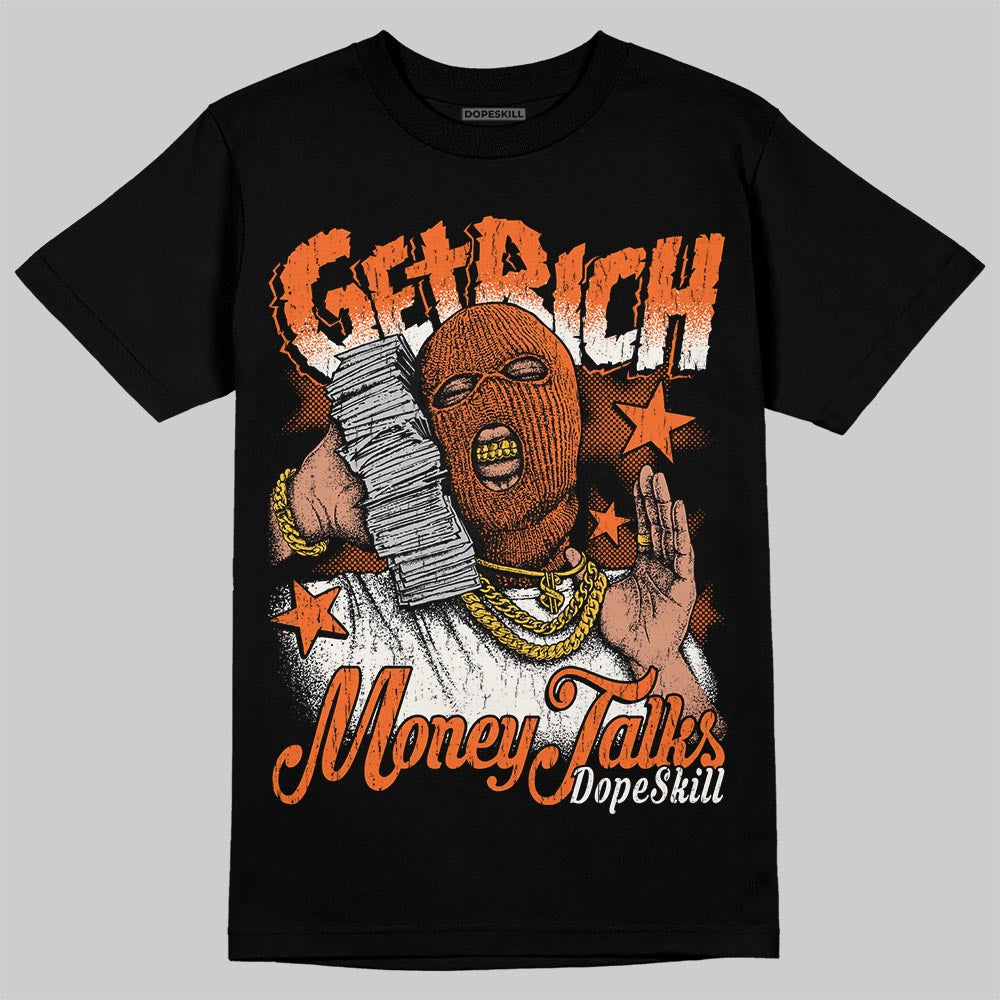 Jordan 1 Retro High OG Shattered Backboard (2025) DopeSkill T-Shirt Get Rich Graphic Streetwear - Black