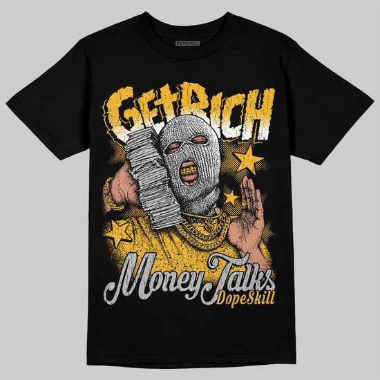 Jordan 5 'Tokyo' DopeSkill T-Shirt Get Rich Graphic Streetwear - Black