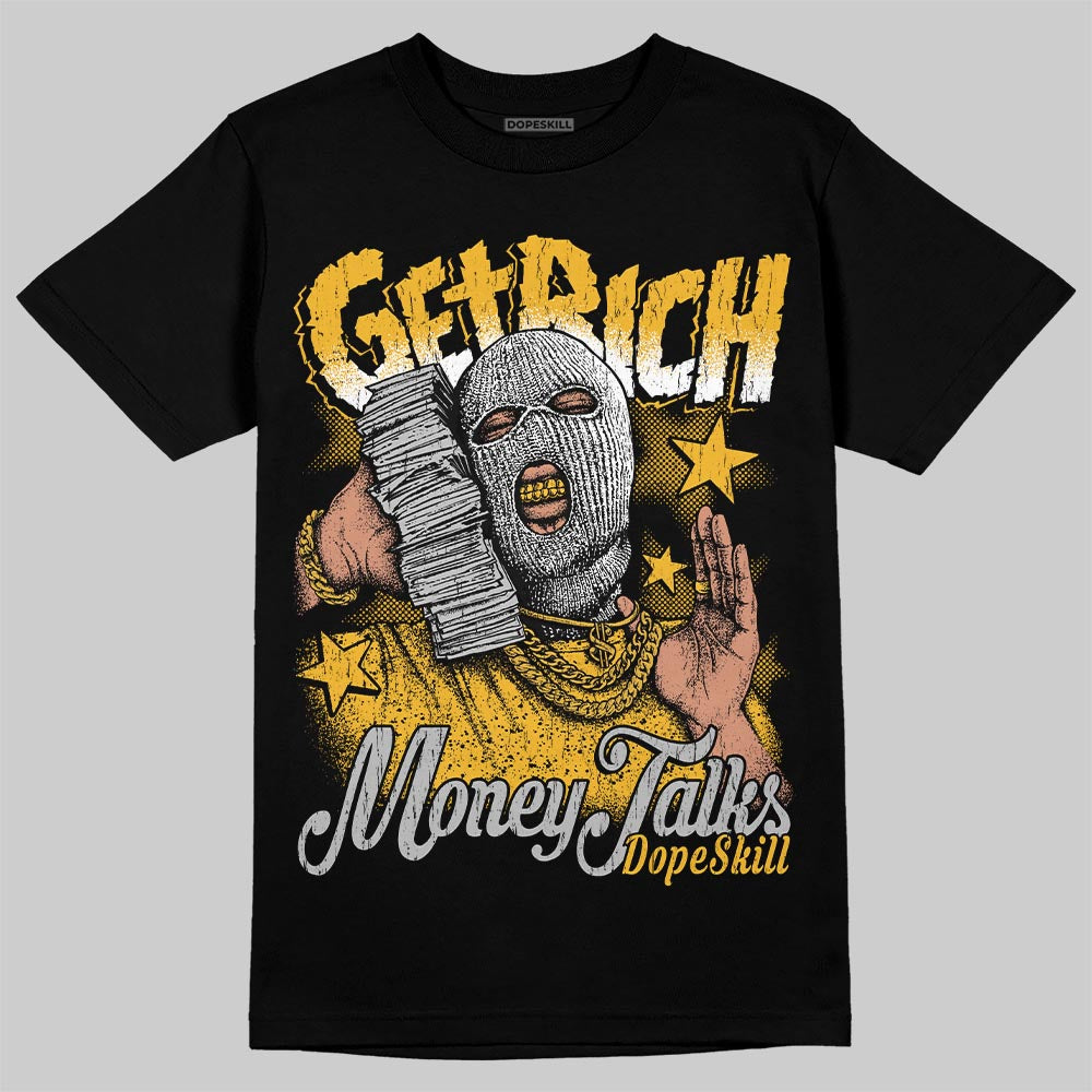 Jordan 5 'Tokyo' DopeSkill T-Shirt Get Rich Graphic Streetwear - Black