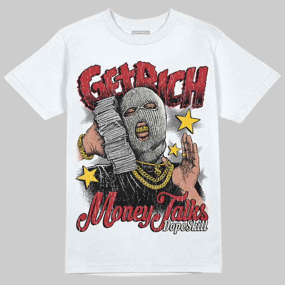 Nigel Sylvester x Jordan 1 Low OG “Nitro” DopeSkill T-Shirt Get Rich Graphic Streetwear - White