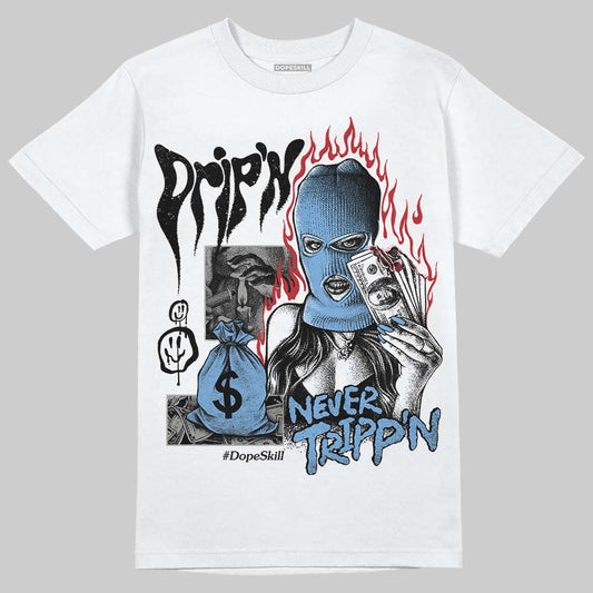 Jordan 12 Retro 'Melo' DopeSkill T-Shirt Drip'n Never Tripp'n Graphic Streetwear - WHite