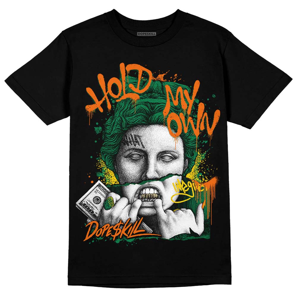 Green Sneakers DopeSkill T-Shirt Hold My Own Graphic Streetwear - Black