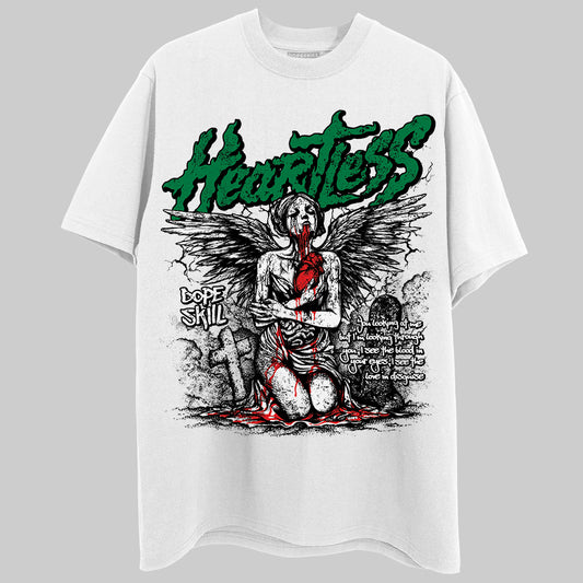 Jordan 5 “Lucky Green” DopeSkill T-Shirt Heartless Graphic Streetwear - White