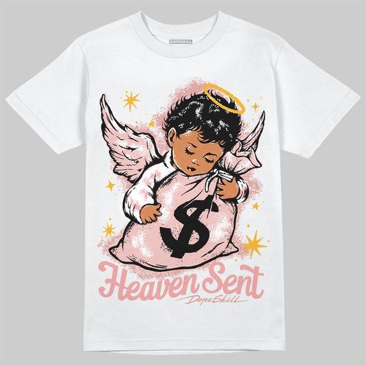 Jordan 40 “Dusty Rose” DopeSkill T-Shirt Heaven Sent Graphic Streetwear - White