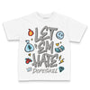 Jordan 4 Retro GS “Blue Chill” DopeSkill Toddler Kids T-shirt Let 'em Hate Graphic Streetwear - White