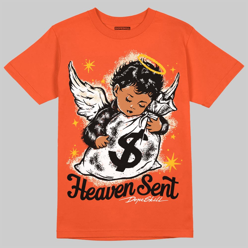 Jordan 1 Retro High OG Shattered Backboard (2025) DopeSkill T-Shirt Heaven Sent Graphic Streetwear - Orange