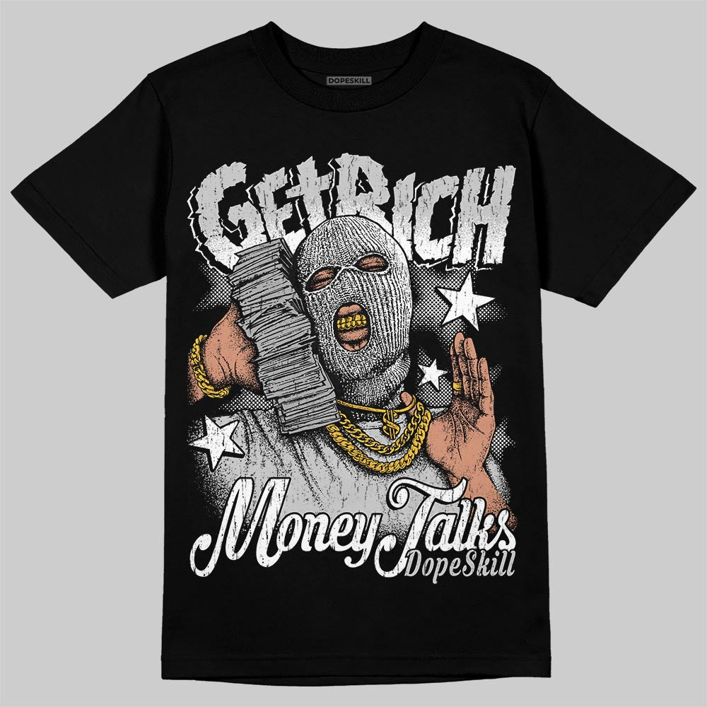 Air Foamposite One 'Triple White' DopeSkill T-Shirt Get Rich Graphic Streetwear - Black