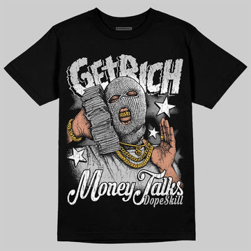 Air Foamposite One 'Triple White' DopeSkill T-Shirt Get Rich Graphic Streetwear - Black