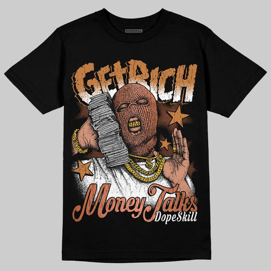 Jordan 14 Golf "US Open" DopeSkill T-Shirt Get Rich Graphic Streetwear - Black